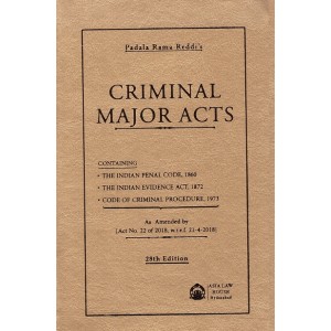 Asia Law House's Criminal Major Acts [Pocket] by Padala Rama Reddi